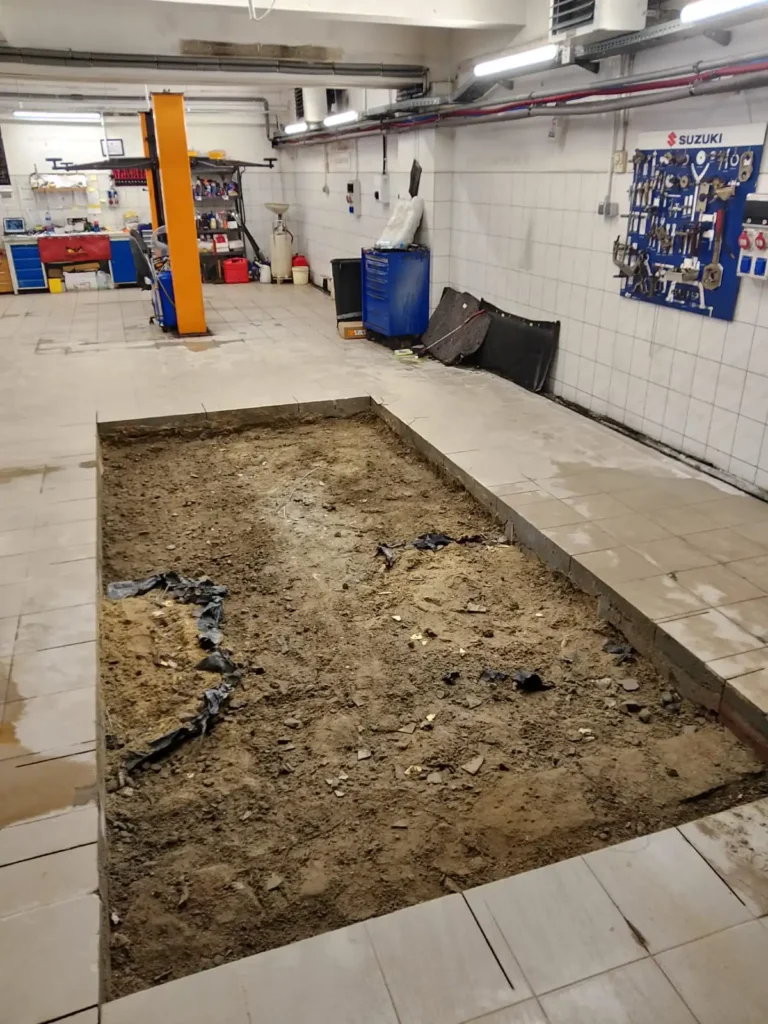 cięcie betonu Katowice – realizacja w hali przemysłowej